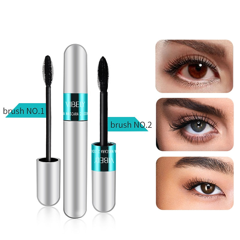 wasserfester mascara für extra länge, bis zu doppelt so lange Wimpern Dank 2 Phasen-Technik. 